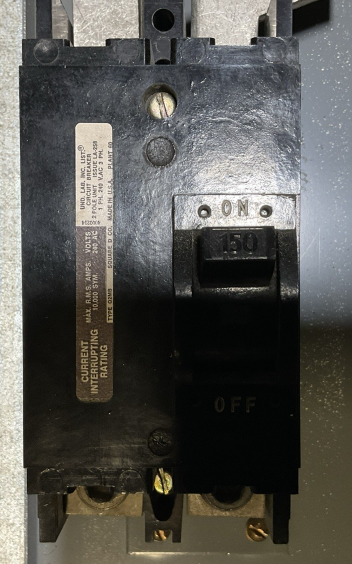 SQUARE D MSC50TS BREAKER PANELBOARD TYPE 1 SER E1 200A 120/240V 150AMP MAIN