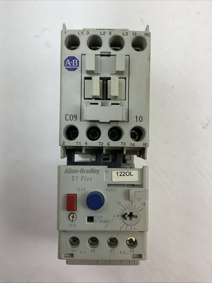 ALLEN BRADLEY STARTER (100-C09*10 CONTACTOR COIL 120V 193-ED1DB RELAY 3.2-16AMP)