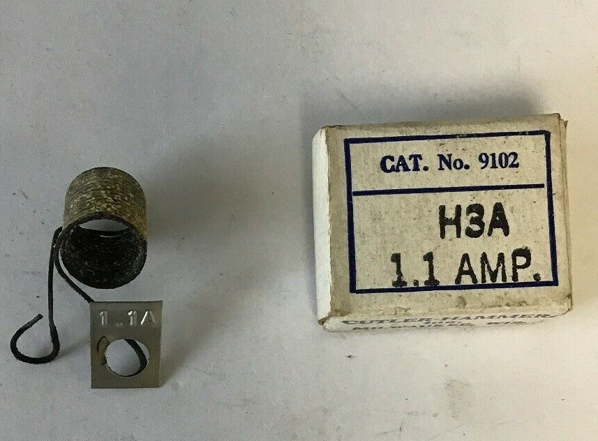CUTLER HAMMER 9102 H3A 1.1AMP HEATER****LOTOF3****