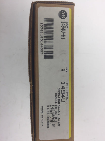 ALLEN BRADLEY 1494V-DHL233 FUSIBLE DISCONNECT SWITCH KIT 30A 250V TYPE 1,3,3R,12