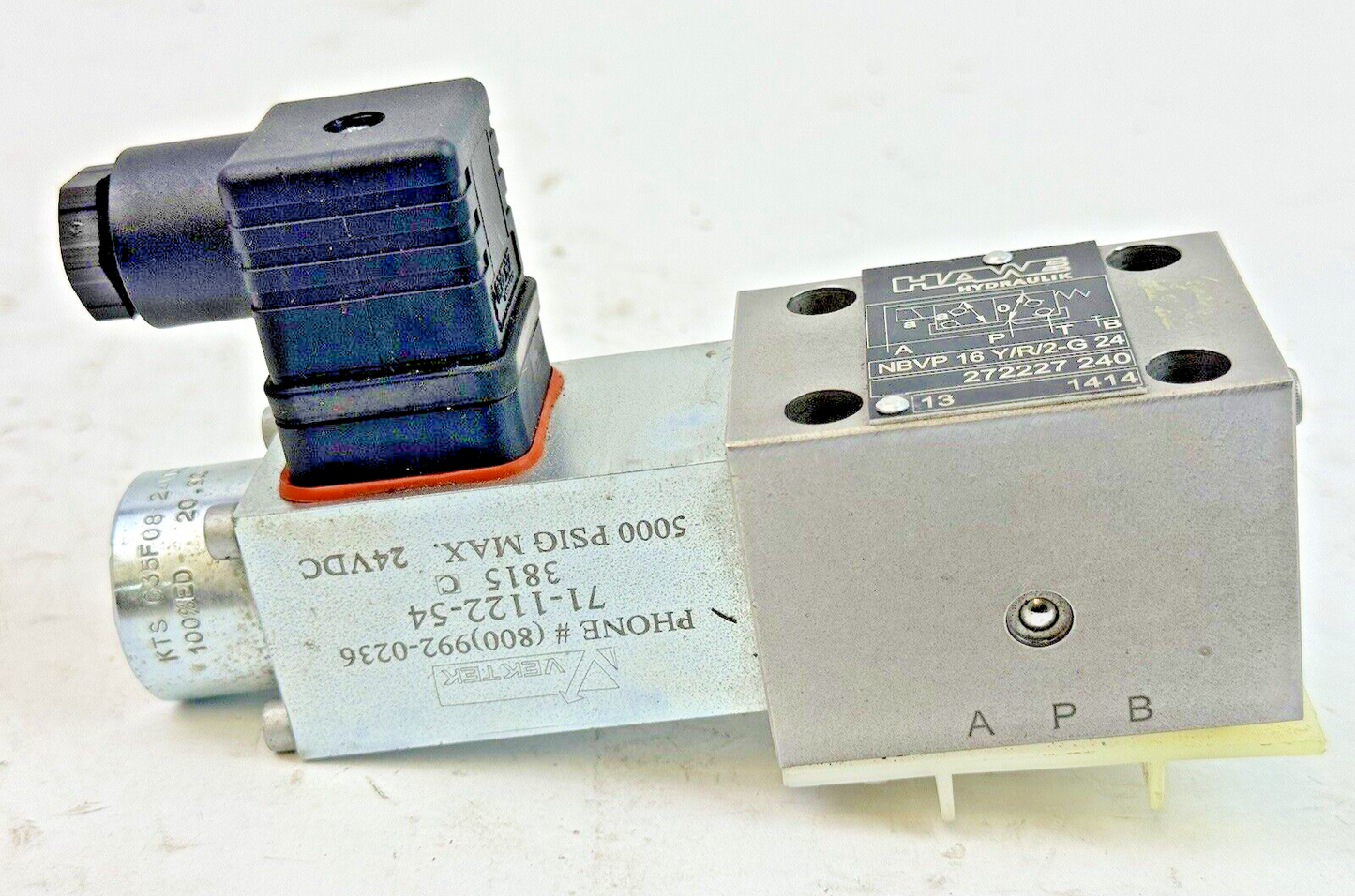 HAWE HYDRAULIK - NBVP 16 Y/R/2-G24 -DIRECTIONAL SEATED VALVE- VEKTEK 71-1122-54