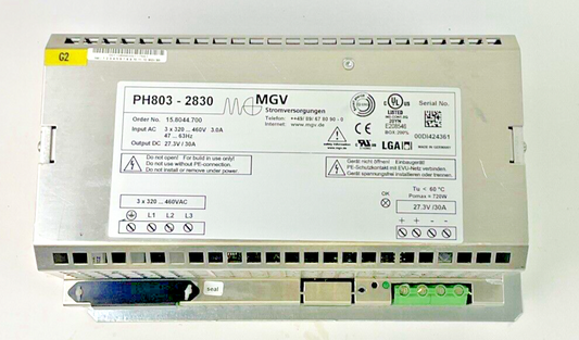 MGV PH803-2830 POWER SUPPLY 460V 3A 63HZ 720W