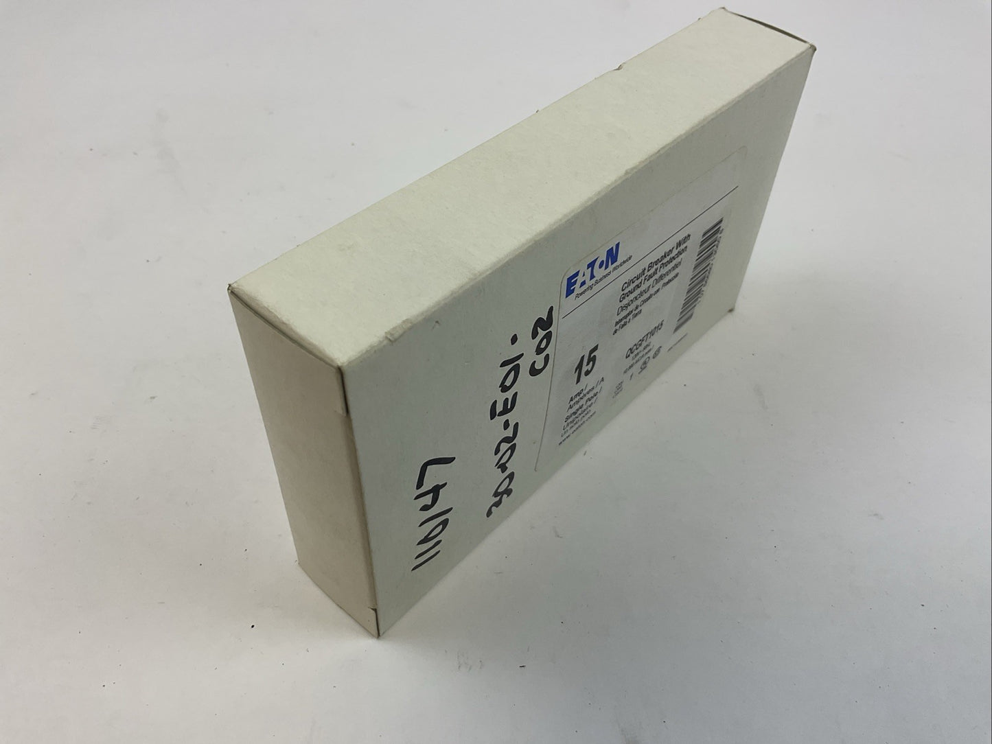 EATON QCGFT1015 CIRCUIT BREAKER WITH GROUND FAULT PROTECTION 15AMP 120VAC 1POLE