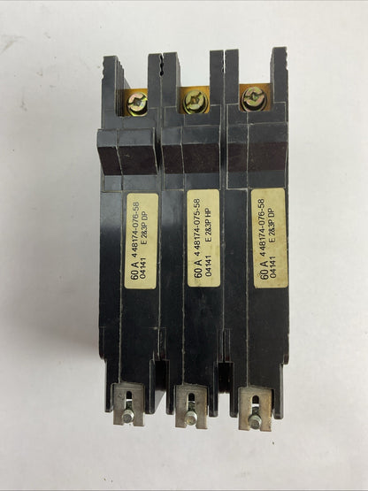 SQUARE D EGB34060 CIRCUIT BREAKER 60AMP 3POLE 240VAC 480Y/277VAC