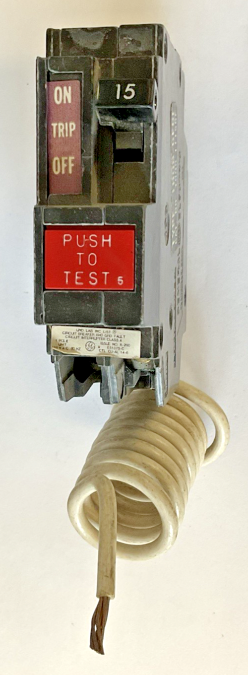 GENERAL ELECTRIC THQB-1115GF CIRCUIT BREAKER 15A THQB-GFCI 1POLE