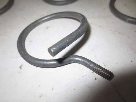 GALVANIZED BRIDLE RINGS - 2" - 1/4" THREAD - NEW SURPLUS - LOT of 21