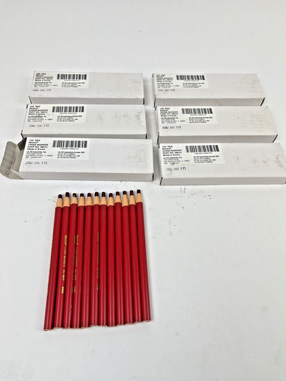 MARKAL *LOT OF 6 BOXES OF 12 (72 TOTAL)* - RED CHINA MARKERS - PEEL OFF WAX PENC