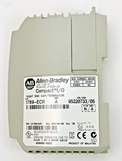ALLEN-BRADLEY *LOT OF 5* - 1769-ECR SER. A F/W REV. N/A - COMPACT I/O RIGHT END