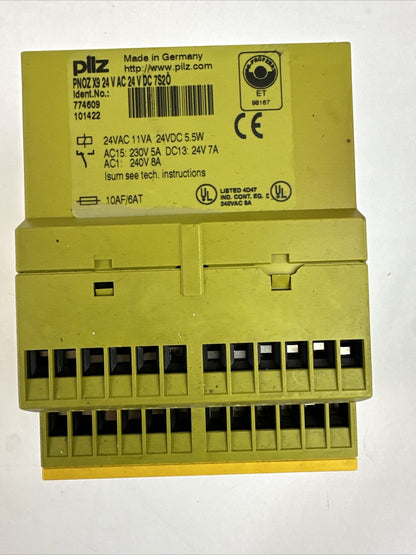 PILZ PNOZ X9 24 V AC 24 V DC 7S20 SAFETY RELAY