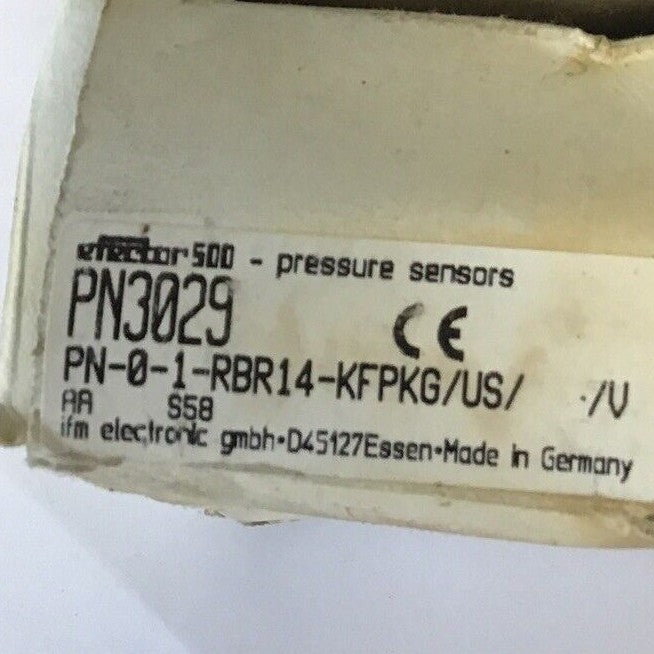 IFM EFECTOR PN3029 PRESSURE SENSOR 30VDC 4-20MA