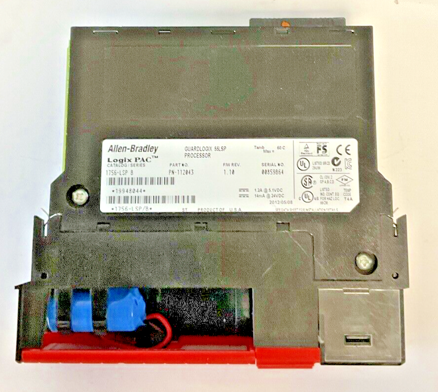 ALLEN BRADLEY 1756-LSP B GUARDLOGIX 55LSP PROCESSOR  F/W REV. 1.10