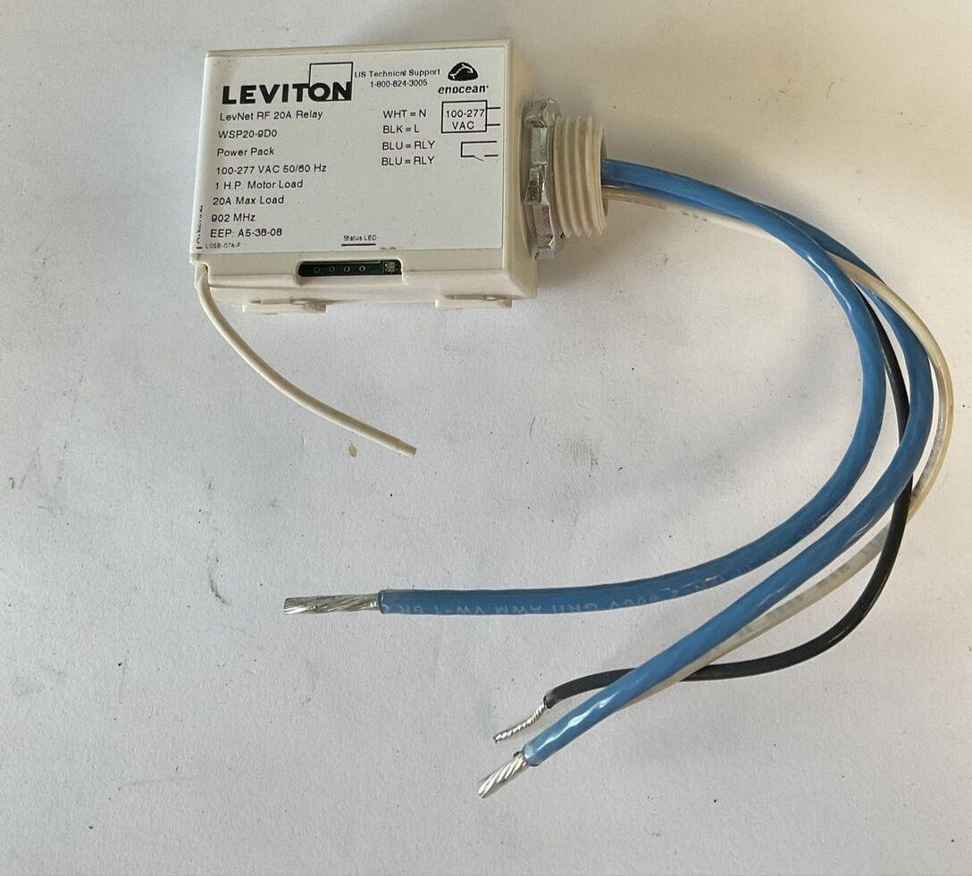LEVITON WSP20-9D0 20A RELAY POWERPACK 100-277VAC 50/60 1HP