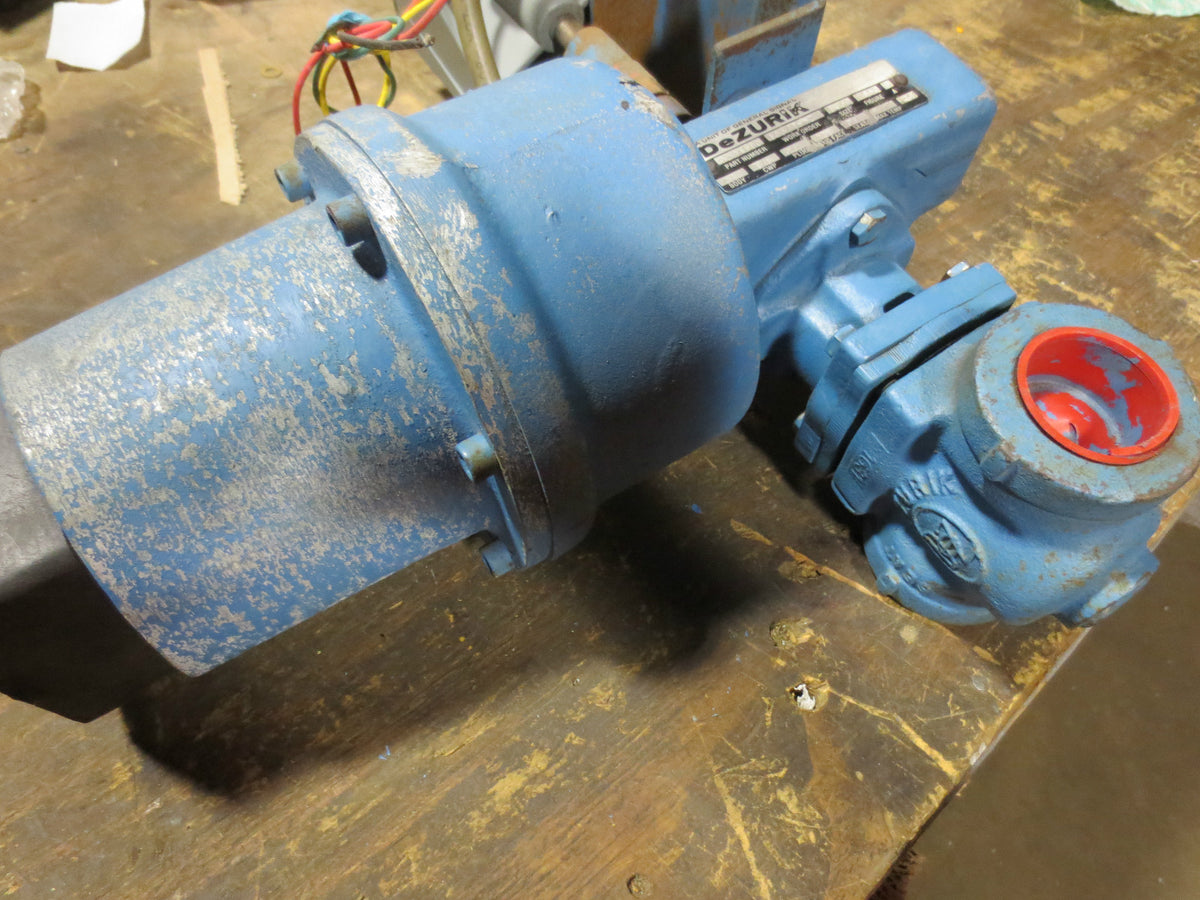 DEZURIK 9224590 ACTUATOR w/ MOORE ELECTRONIC VALVE POSITIONER w/VALVE