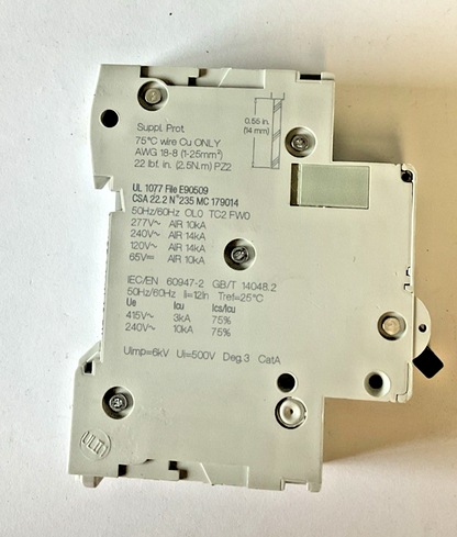 SCHNEIDER ELECTRIC C60SP CIRCUIT BREAKER  MULTI 9 5A 277VAC ***LOTOF7***