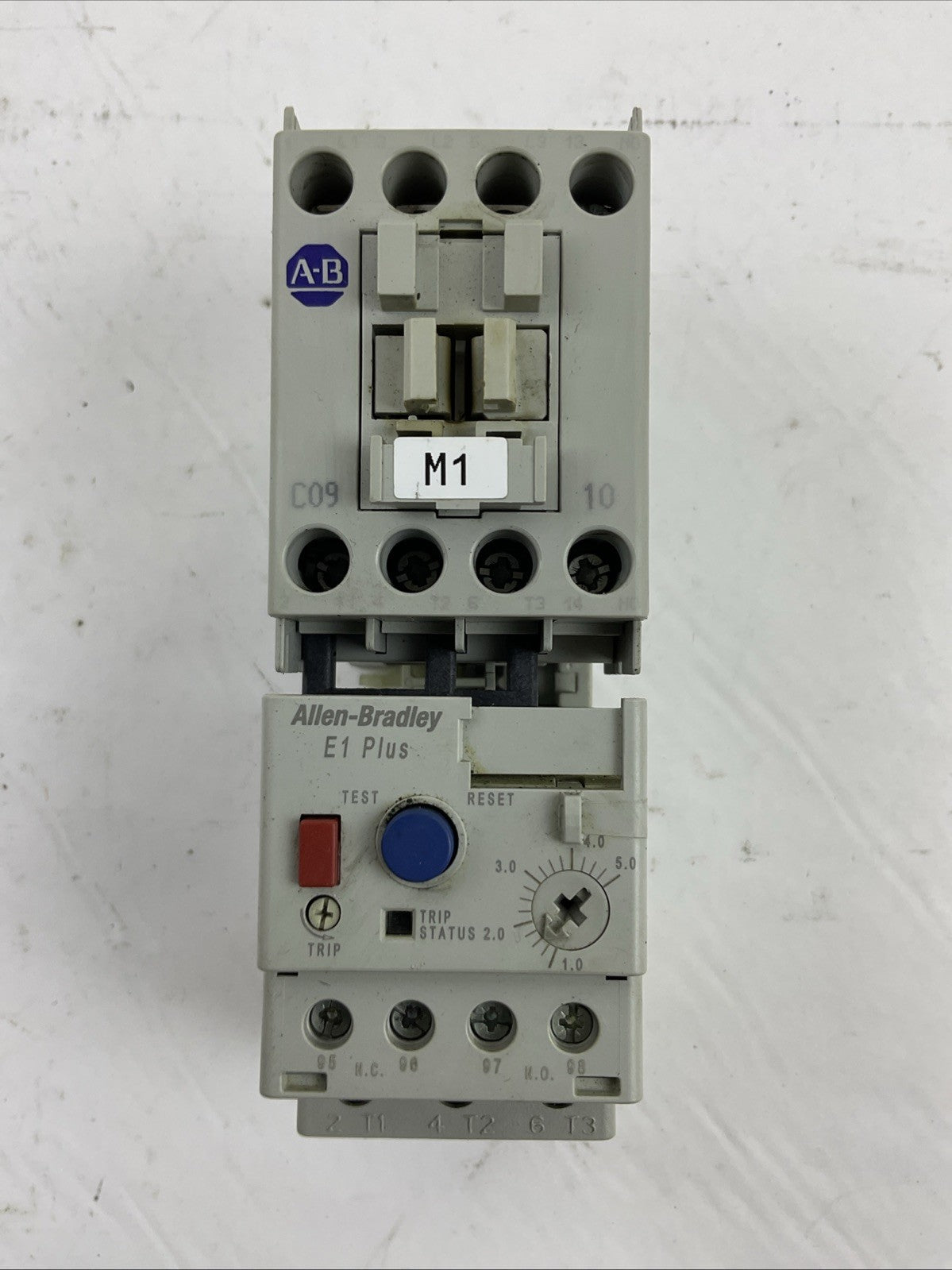 ALLEN BRADLEY STARTER (100-C09*10 CONTACTOR 120V COIL+193-ED1CB RELAY 1.0-5.0A)