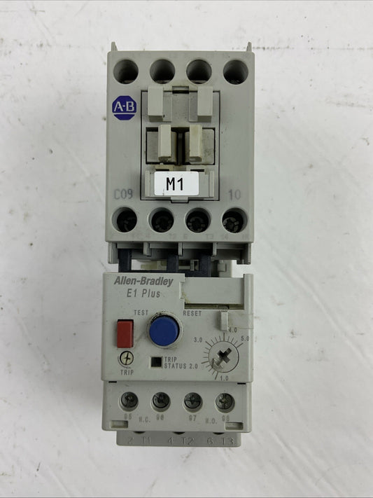 ALLEN BRADLEY STARTER (100-C09*10 CONTACTOR 120V COIL+193-ED1CB RELAY 1.0-5.0A)