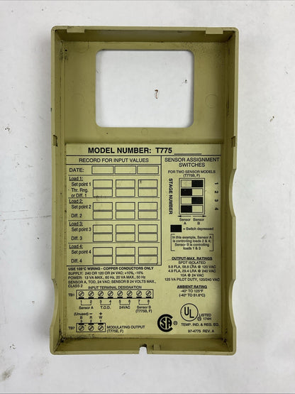 HONEYWELL T775A1035 TEMPERATURE CONTROLLER OUTPUT 120/240VAC