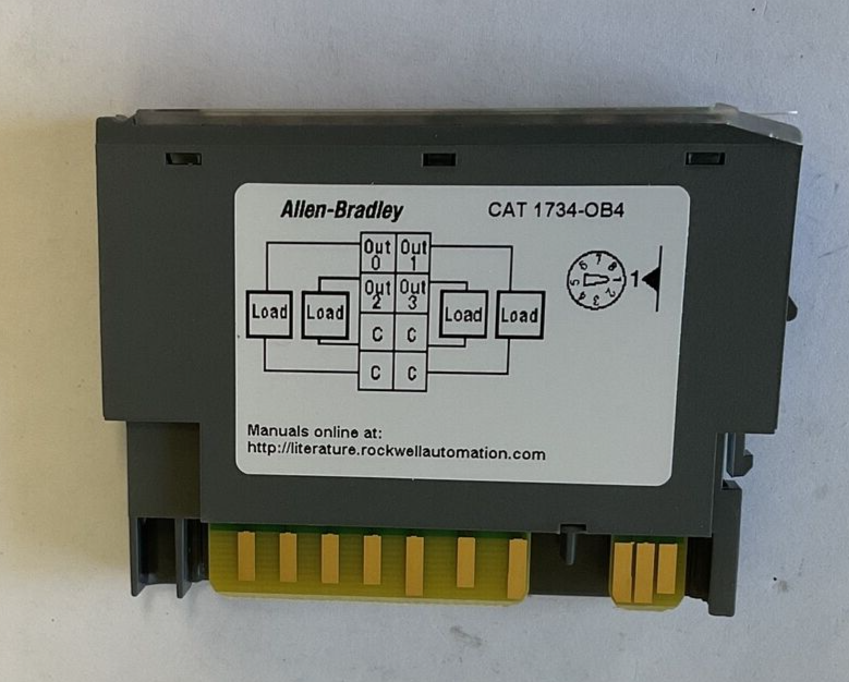 ALLEN BRADLEY  1734-OB4 OUTPUT MODULE SER.C FW3.022 5VDC 75MA