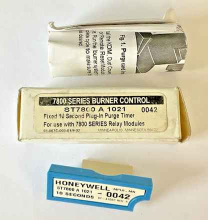 HONEYWELL ST7800 A 1021 7800 SERIES BURNER CONTROL 10SEC TIMER REV.A