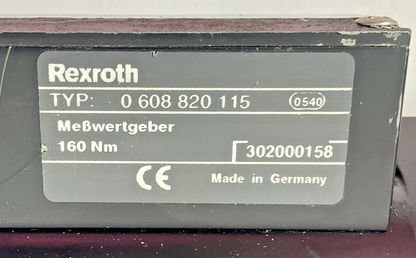 REXROTH 0608701018 230V NUTRUNNER W/ 0608820115 & 0608720040