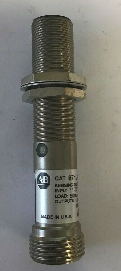 ALLEN-BRADLEY 871U-X5J18 Ser. X PROXIMITY SENSOR 11-52VDC/ 15-132VAC 50mA
