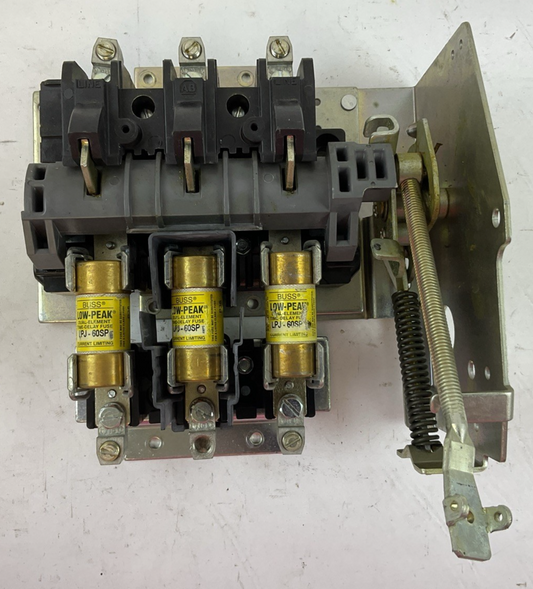 ALLEN BRADLEY DISCONNECT SWITCH 1494V-DS60 SER D 1494V-FS60 SER D LPJ-60SP FUSES