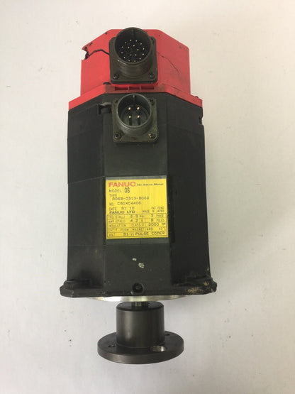 FANUC A06B-0313-B002 AC SERVO DRIVE 4.2A 3 PHASE 8 POLES 2000 RPM 91V