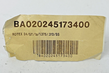 KTR ROTEX - CURVED JAW COUPLING HUB - BA02025173400-24 SER 1-3/8" BORE 5/16" KEY