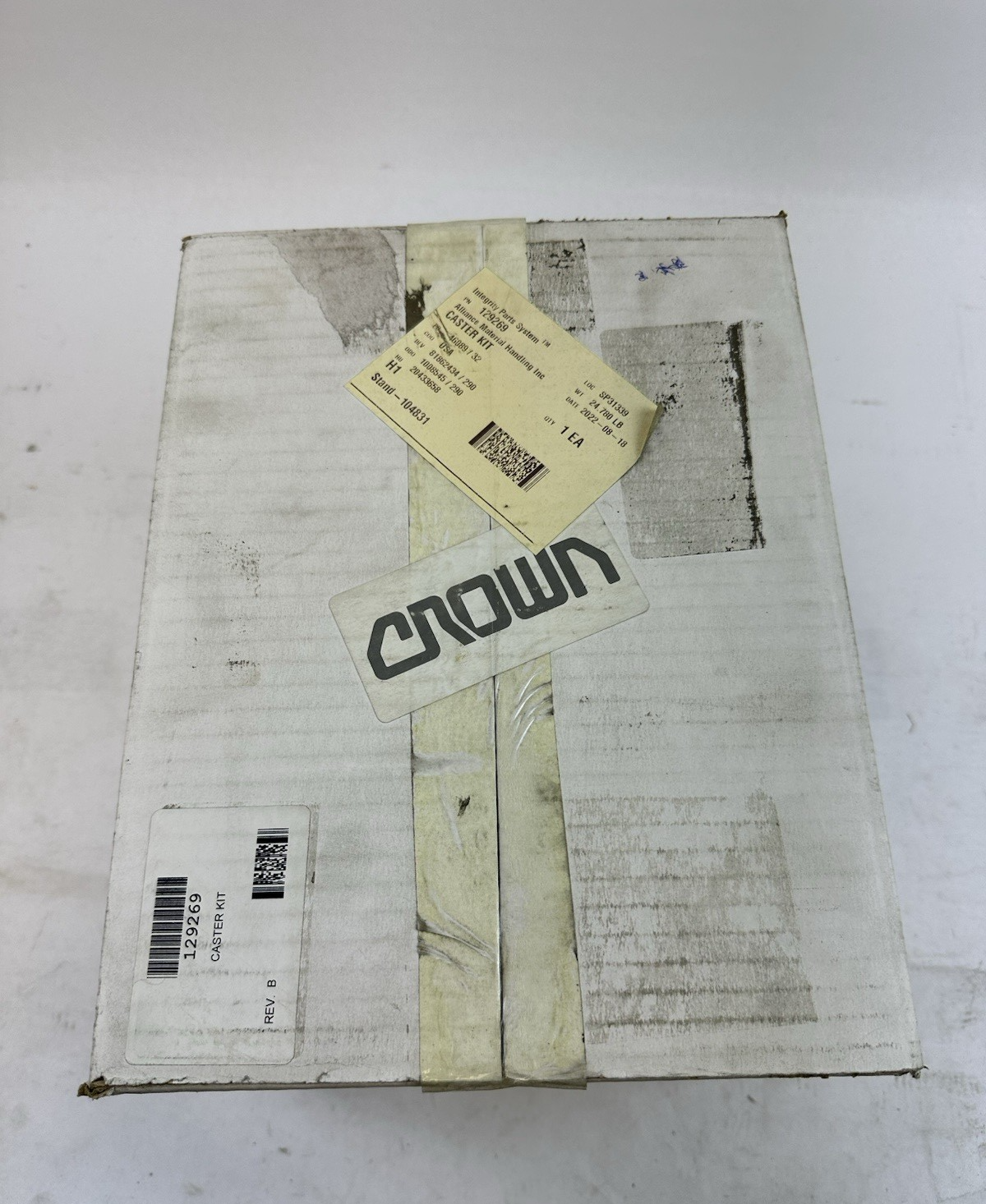 CROWN INTEGRITY PARTS 129269 CASTER KIT REV B FORKLIFT