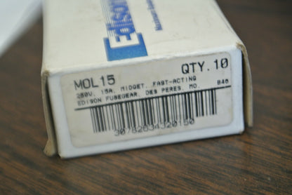 BOX of 10 / ECONOMY / ECO / FPE MOL-10 MIDGET FUSE / 10A / 250V