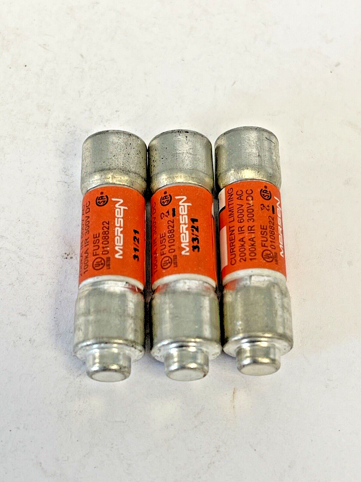 FERRAZ SHAWMUT *LOT OF 3* - ATDR20 - 20 AMP, 600 VAC, TIME-DELAY, CLASS CC FUSES