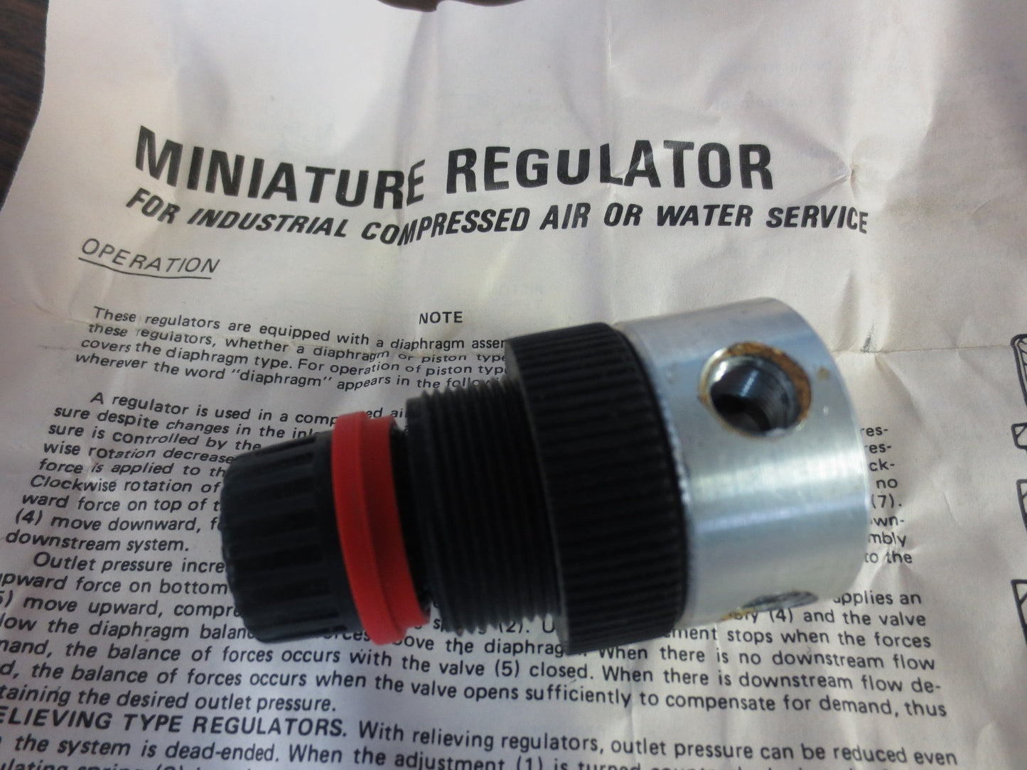 MINIATURE REGULATOR N1-7A - 1/8" - BRAND NAME UNKNOWN