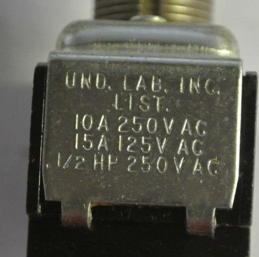CUTLER-HAMMER 7570K7 TOGGLE SWITCH - "OFF/SPRING-LOADED MOMENTARY ON" - LOT of 5
