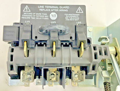 ALLEN BRADLEY 1494V-DS30 FUSIBLE DISCONNECT SWITCH SER.D  W/ 1494V-FS30 SER.D