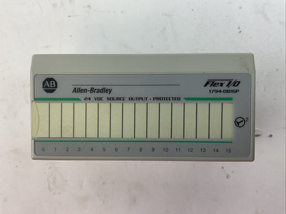 ALLEN BRADLEY 1794-OB16P SER A 16PT DIGITAL OUTPUT MODULE OUTPUT 10-31.2VDC