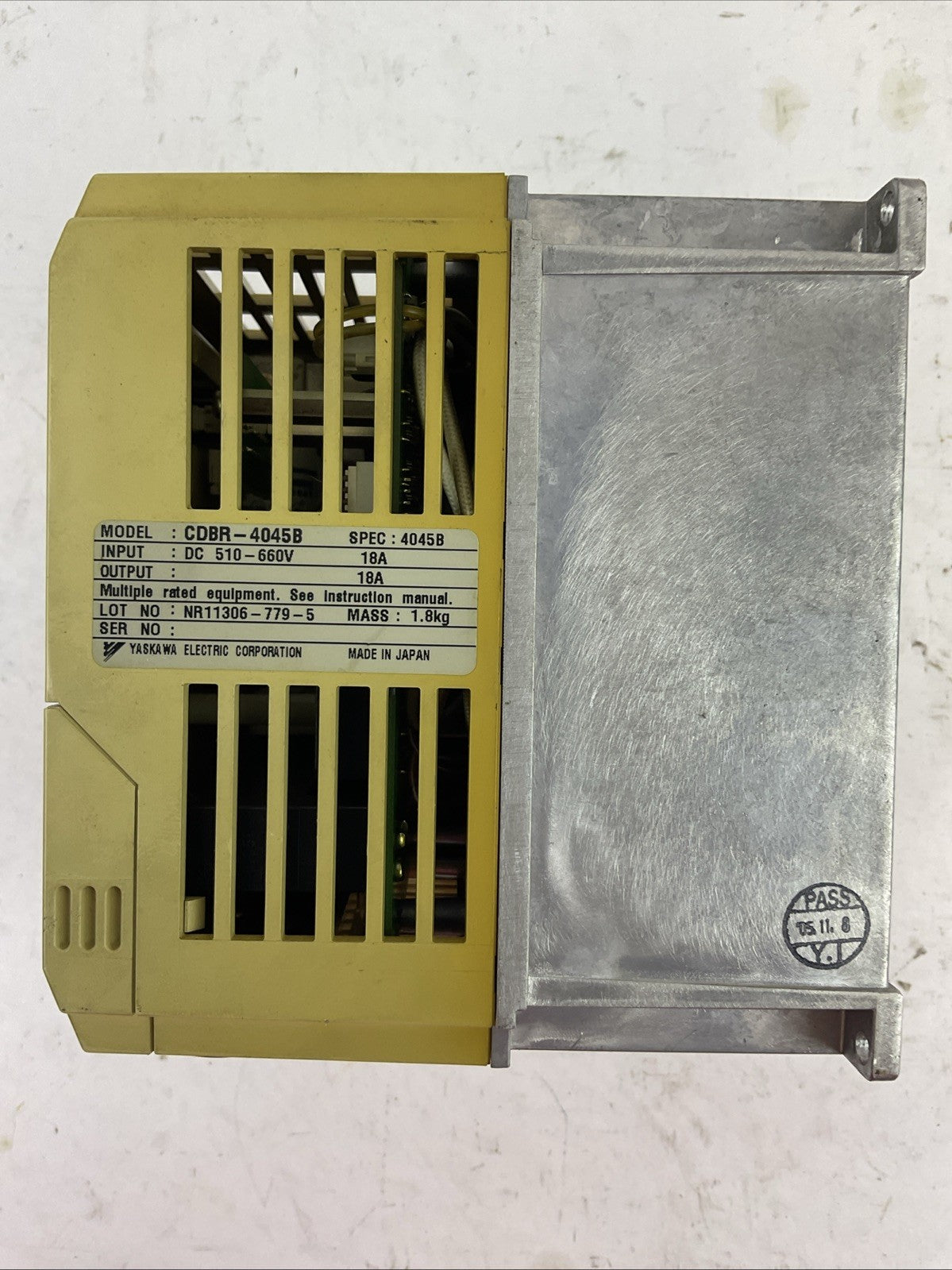 YASKAWA CDBR-4045B BRAKING UNIT INPUT 510-660V 18A