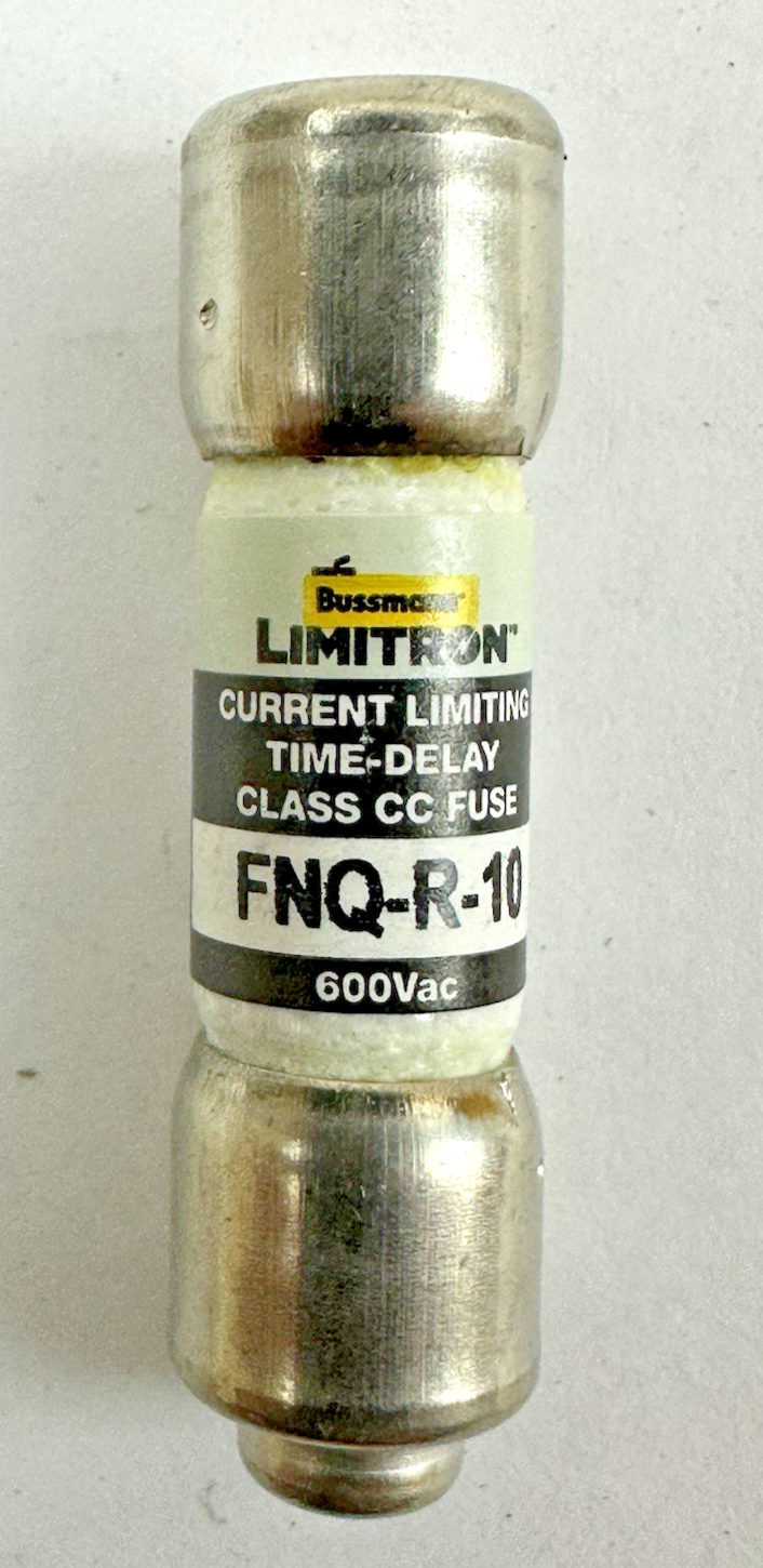 COOPER BUSSMANN FNQ-R-10 CLASS CC 10A 600V TIME-DELAY FUSE LOT OF 5