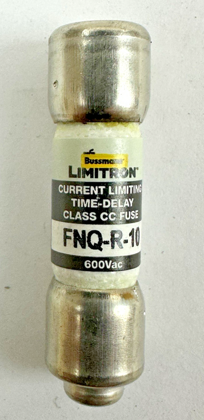 COOPER BUSSMANN FNQ-R-10 CLASS CC 10A 600V TIME-DELAY FUSE LOT OF 5