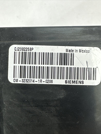 SIEMENS QJ23B225BP CIRCUIT BREAKER 240VAC 225AMP 3POLE HACR TYPE QJ23B225