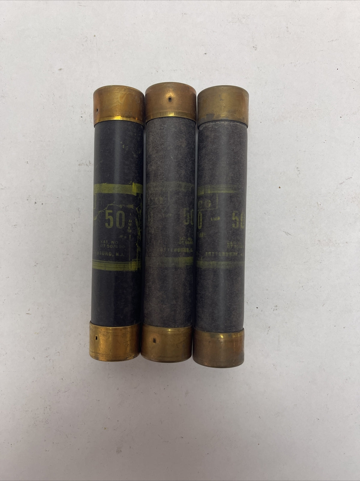 CEFCO OT50/600 ONE TIME FUSE 600V 50AMP (LOT OF 3)