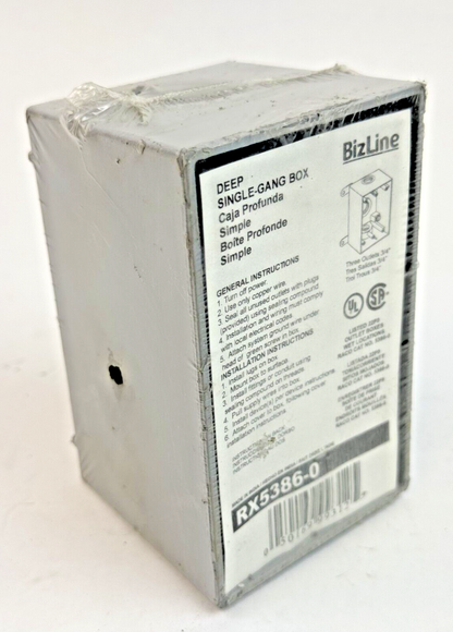 BizLine - RX5386-0 - DEEP SINGLE-GANG BOX