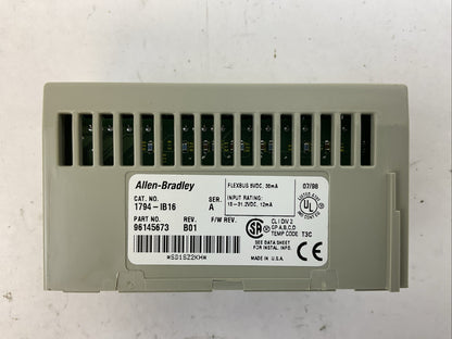 ALLEN BRADLEY 1794-IB16 SER A REV B01 INPUT MODULE