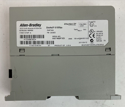 ALLEN BRADLEY 1783-ETAP SER A F/W REV 2.001 ETHERNET/IP 10/100Mbps