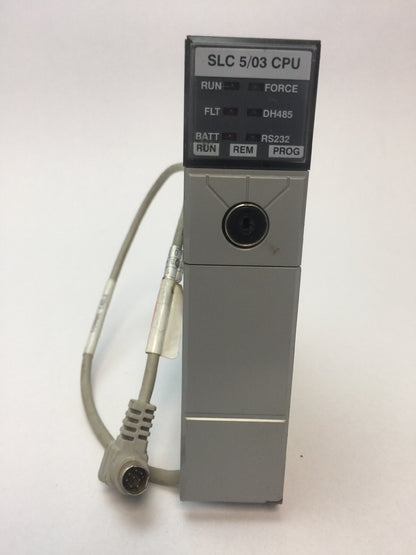 ALLEN BRADLEY 1747-L531 PROCESSOR UNIT 1747-M11 MEMORY 1761-CBL-AP00 CABLE