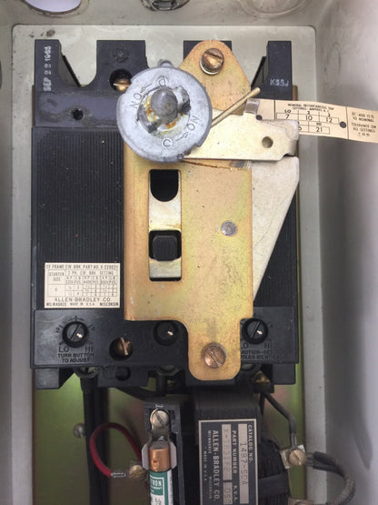 ALLEN BRADLEY 872239 COMBINATION STARTER 550V 10HP 3PH SIZE 1 BREAKER 3A