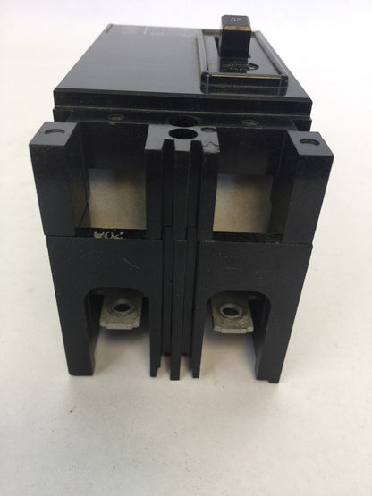 WESTINGHOUSE EHB2020 CIRCUIT BREAKER 20AMP 2POLE 480VAC 250VDC 4989D52G19