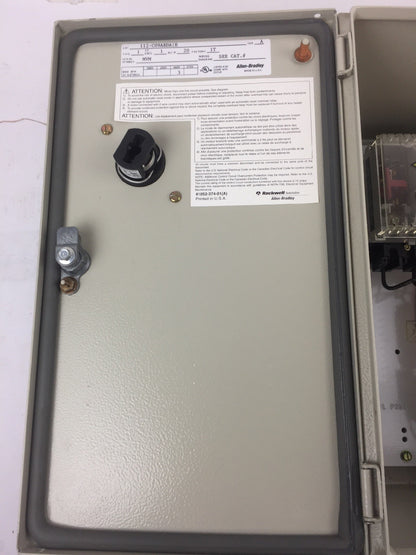 ALLEN BRADLEY 112-C09ABDA1E COMBINATION MOTOR CONTROLLER W/DISCONNECT SWITCH