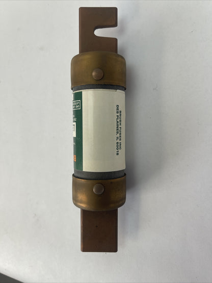 BRUSH LENRK 125 CLASS RK1 TIME DELAY DUAL ELEMENT FUSE 125AMP 250VAC CURRENT