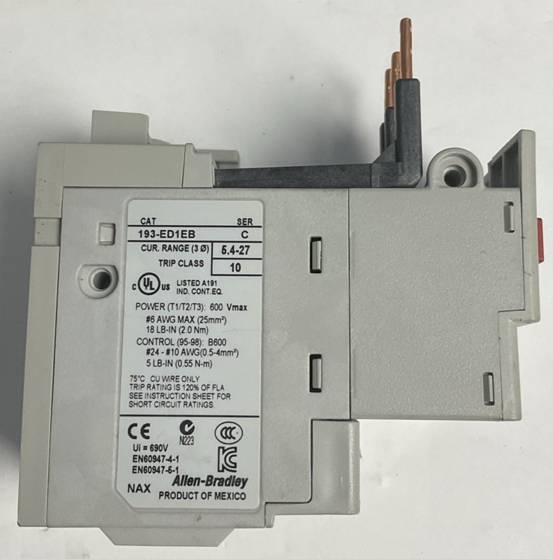 ALLEN BRADLEY 193-ED1EB OVERLOAD RELAY SER.C 690V