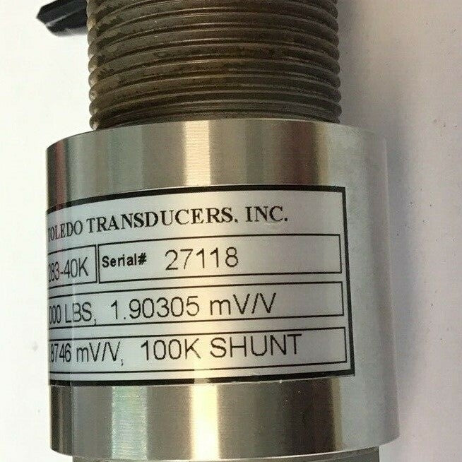 TOLEDO TRANSDUCERS  SS1283-40K 40,000LBS CAPACITY 100K SHUNT